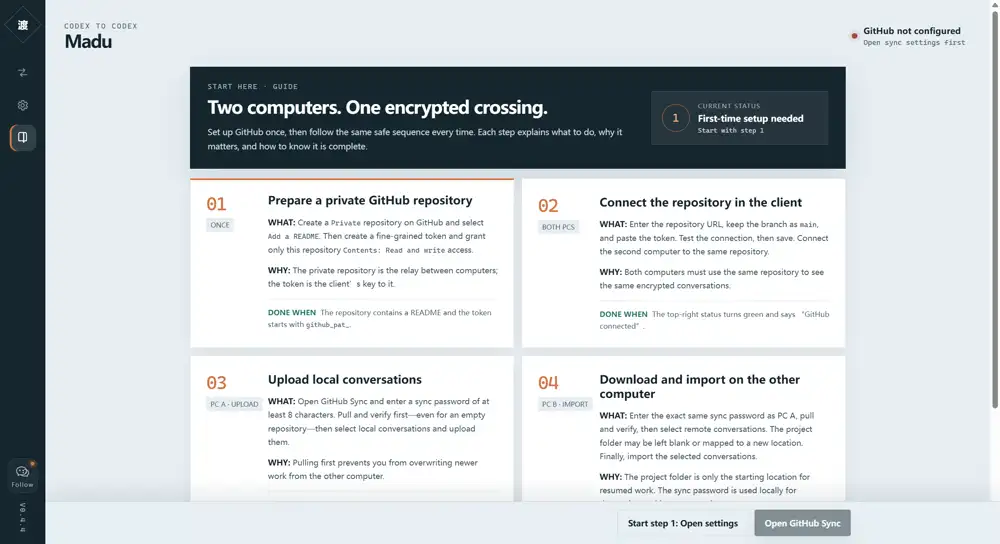 Madu desktop client getting-started guide